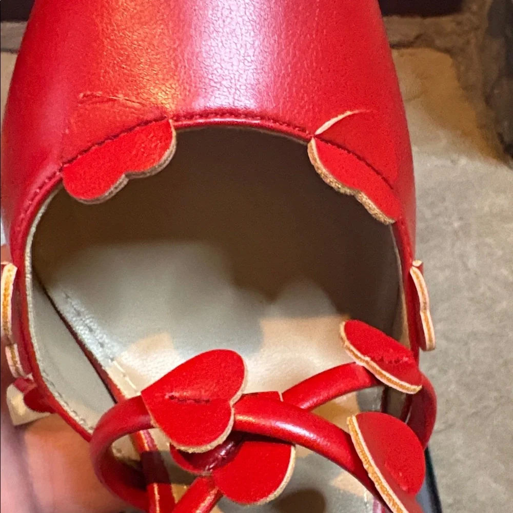 New York & Company Red Heart Lace Up Size 8 NIB - Picture 9 of 10